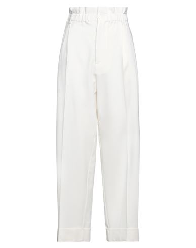 P.a.r.o.s.h P. A.r. O.s. H. Woman Pants Ivory Size Xl Wool, Elastane In White