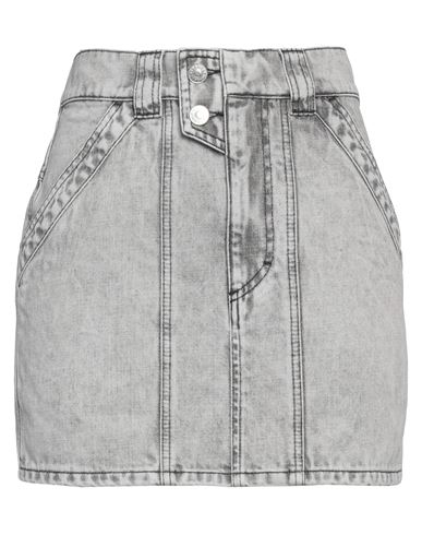 Isabel Marant Étoile Marant Étoile Woman Denim Skirt Light Grey Size 6 Cotton