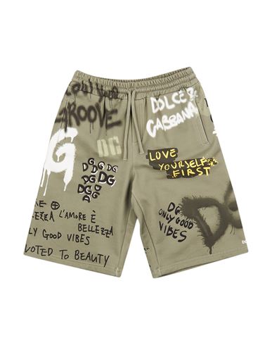 Dolce & Gabbana Babies'  Toddler Boy Shorts & Bermuda Shorts Sage Green Size 7 Cotton