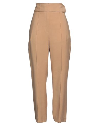 Federica Tosi Woman Pants Camel Size 6 Viscose, Polyester In Beige