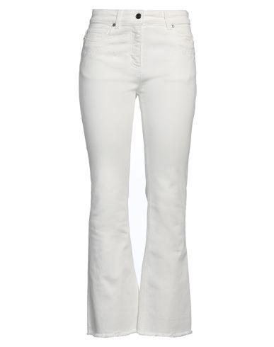 Etro Woman Pants White Size 28 Cotton, Elastane