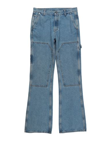 Off-white Man Jeans Blue Size 34 Cotton, Polyester