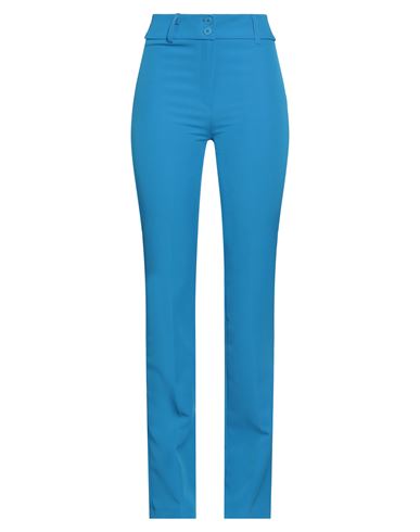 Lvl Level Vibes Level Woman Pants Azure Size 8 Polyester, Elastane In Blue