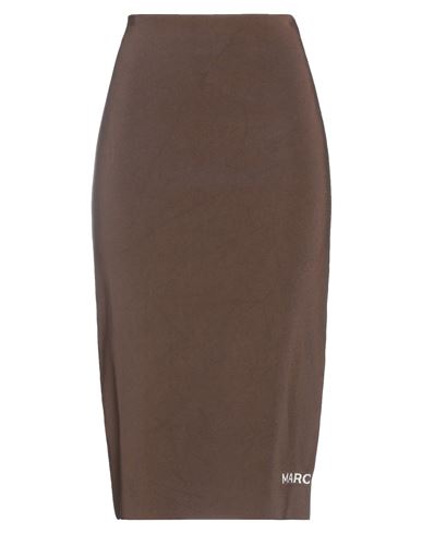 Marc Jacobs Woman Midi Skirt Cocoa Size L Viscose, Nylon, Elastane In Brown