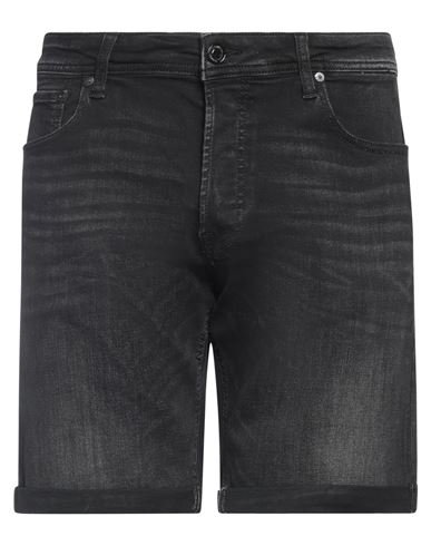 Jack & Jones Man Denim Shorts Black Size S Cotton, Modal, Organic Cotton, Polyester, Elastane