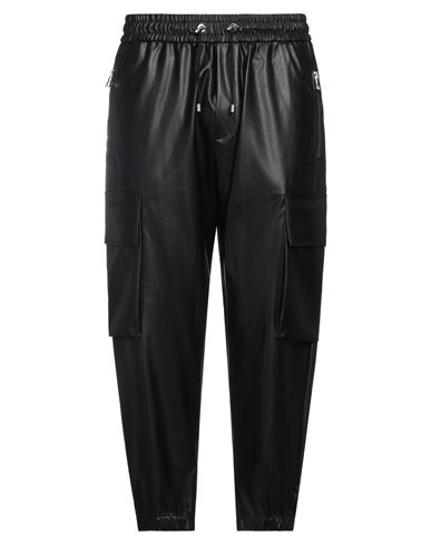 Balmain Man Pants Black Size 34 Polyurethane, Polyester