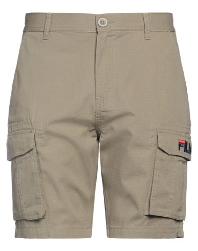 Fila Man Shorts & Bermuda Shorts Khaki Size Xs Cotton In Beige