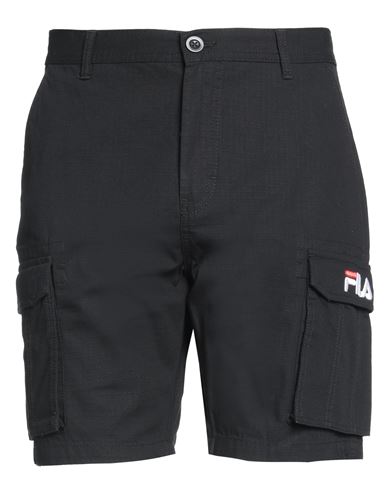 Fila Man Shorts & Bermuda Shorts Black Size Xs Cotton