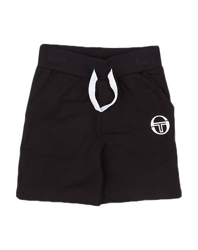 Sergio Tacchini Babies'  Toddler Boy Shorts & Bermuda Shorts Black Size 5 Cotton, Elastane