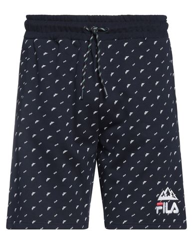 Fila Man Shorts & Bermuda Shorts Midnight Blue Size Xs Cotton, Polyester