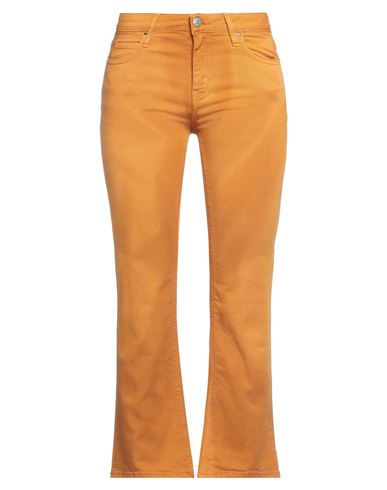 Haikure Woman Jeans Ocher Size 26 Cotton, Elastomultiester, Elastane In Yellow