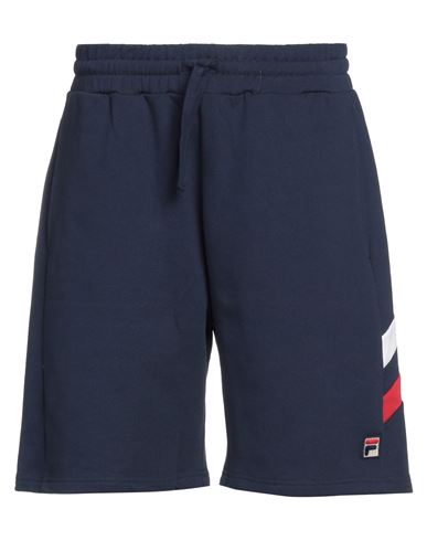Fila Man Shorts & Bermuda Shorts Navy Blue Size L Organic Cotton