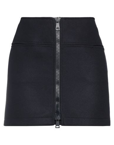 N°21 Woman Mini Skirt Midnight Blue Size 4 Virgin Wool, Polyamide In Black