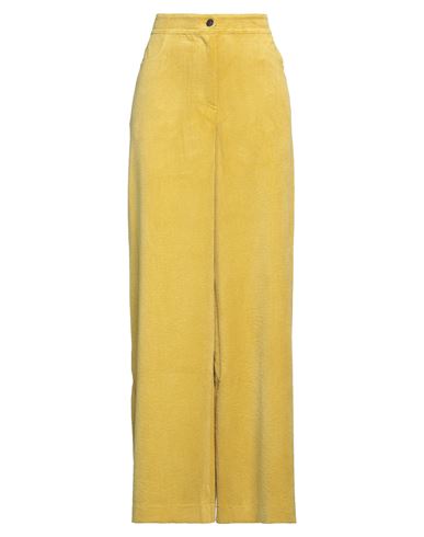 8pm Woman Pants Mustard Size L Polyester, Nylon, Elastane In Yellow
