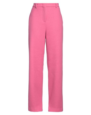 Msgm Woman Pants Pink Size 6 Virgin Wool, Polyamide