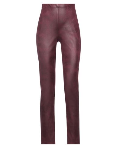 Just Eve Woman Pants Burgundy Size 0 Polyester, Elastane In Red