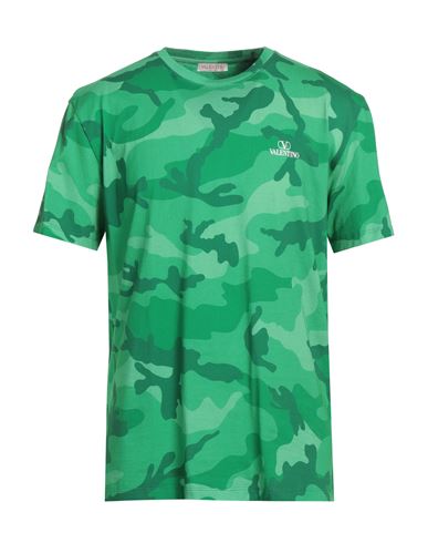 Valentino Man T-shirt Green Size 3xl Cotton