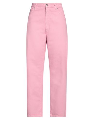 2w2m Woman Denim Pants Pink Size 32 Cotton