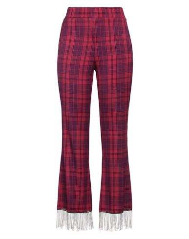 Jijil Woman Pants Garnet Size 8 Polyester, Viscose, Elastane In Red