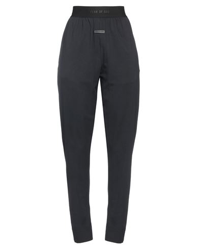 Fear Of God Woman Pants Black Size S Cotton, Elastane