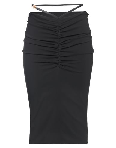 Versace Woman Midi Skirt Black Size 8 Viscose, Elastane