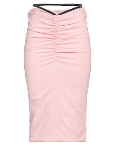 Versace Woman Midi Skirt Pink Size 8 Viscose, Elastane