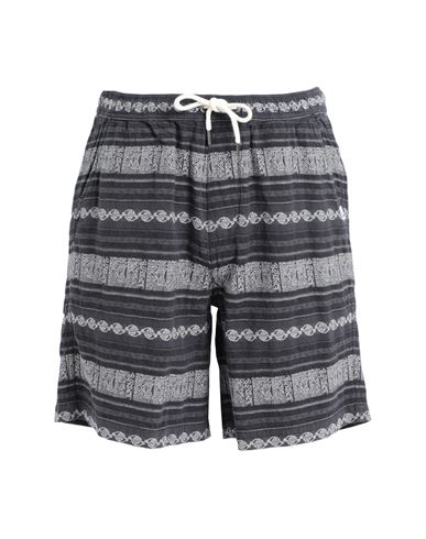 Quiksilver Qs Shorts Taxer Jacquard Man Shorts & Bermuda Shorts Black Size Xl Cotton