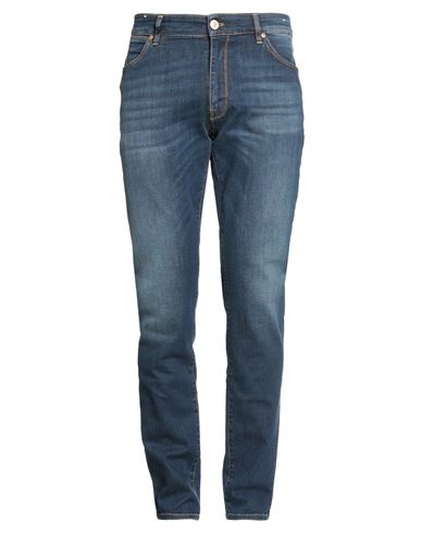 Pt Torino Man Denim Pants Blue Size 31 Cotton, Elastane In Blue