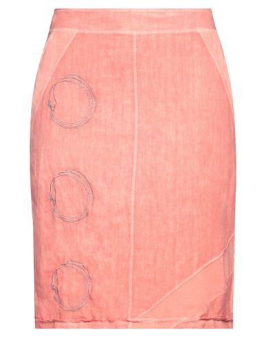 Elisa Cavaletti By Daniela Dallavalle Woman Mini Skirt Coral Size 8 Linen, Cotton, Elastane In Red