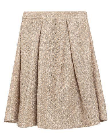 Ermanno Scervino Woman Mini Skirt Beige Size 6 Viscose, Polyamide, Polyester