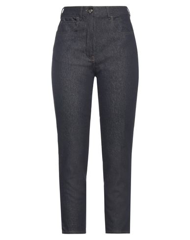 Max Mara Woman Pants Midnight Blue Size 6 Cotton, Polyamide, Elastane In Blue