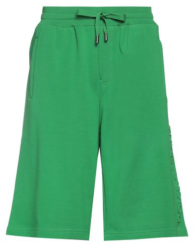 Dolce & Gabbana Man Shorts & Bermuda Shorts Green Size 36 Cotton, Polyester
