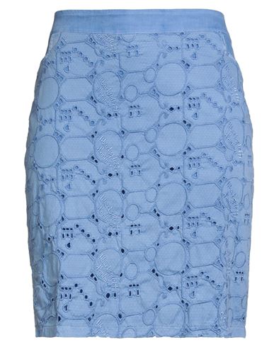 Elisa Cavaletti By Daniela Dallavalle Woman Mini Skirt Light Blue Size 14 Cotton, Polyester, Elastan