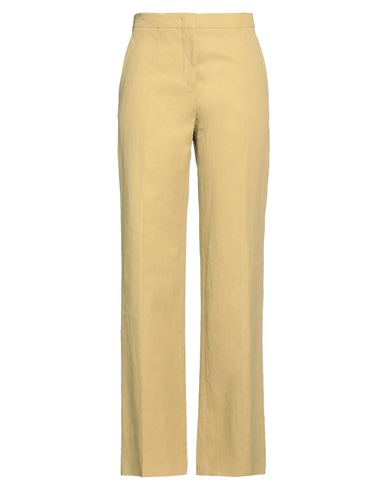 Jil Sander Woman Pants Mustard Size 8 Linen In Yellow