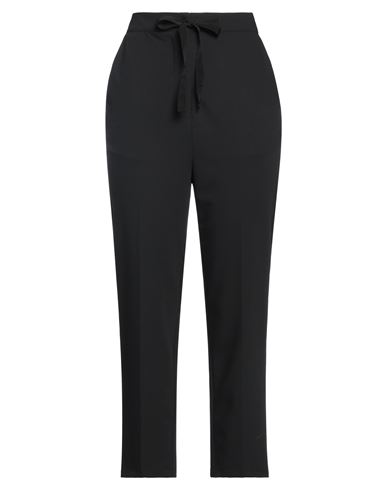 Alessia Santi Woman Pants Black Size 8 Polyester, Viscose, Elastane