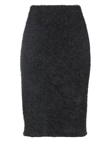 Simona-a Simona A Woman Midi Skirt Black Size Xs Polyester, Elastane