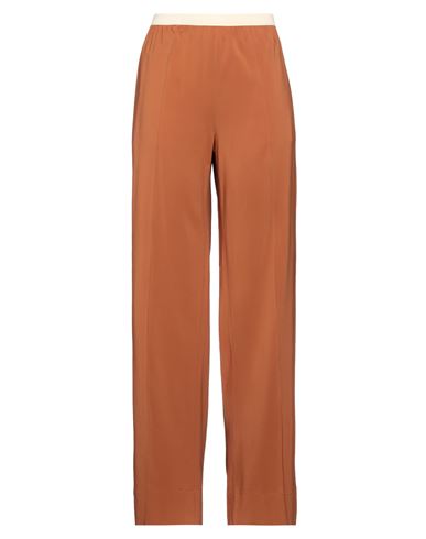 Shop Jucca Woman Pants Rust Size 10 Viscose, Elastane In Red