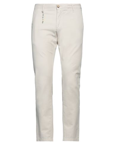 Squad² Man Pants Ivory Size 34 Linen, Cotton, Elastane In White