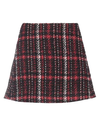 Shop Marni Woman Mini Skirt Burgundy Size 6 Virgin Wool, Polyamide, Mohair Wool In Red