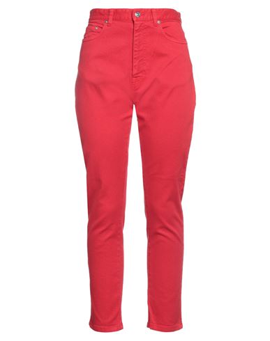 N°21 Woman Pants Red Size 32 Cotton, Elastane