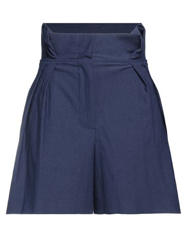 Jijil Woman Shorts & Bermuda Shorts Navy Blue Size 8 Polyester