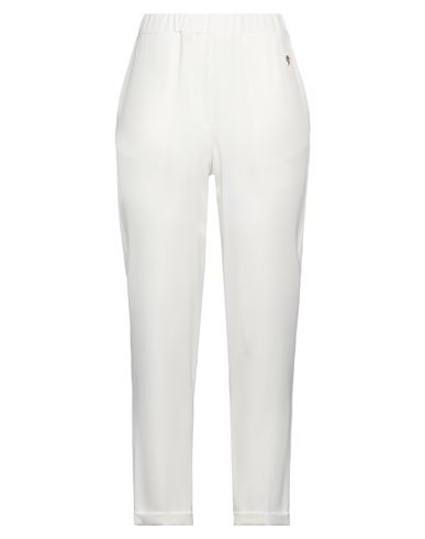 Gai Mattiolo Woman Pants Ivory Size 10 Polyester, Elastane In White