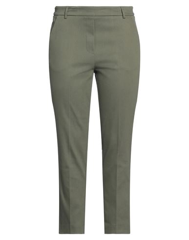 Mp Massimo Piombo Woman Pants Military Green Size 10 Cotton, Polyester, Elastane