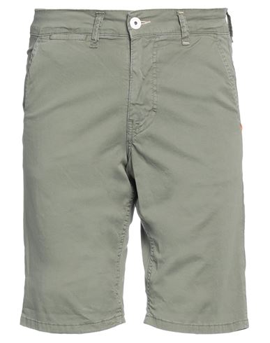 Displaj Man Shorts & Bermuda Shorts Sage Green Size 28 Cotton, Elastane