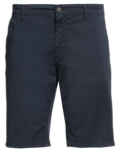 Displaj Man Shorts & Bermuda Shorts Midnight Blue Size 26 Cotton, Elastane