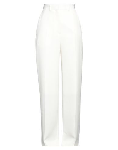 Casablanca Woman Pants Ivory Size 8 Viscose, Silk In White