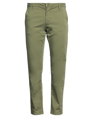 Squad² Man Pants Military Green Size 38 Cotton, Elastane