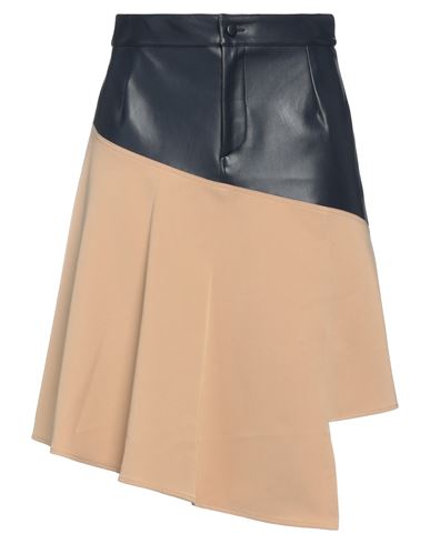 JIJIL JIJIL WOMAN MINI SKIRT MIDNIGHT BLUE SIZE 10 POLYESTER, VISCOSE, ELASTANE 