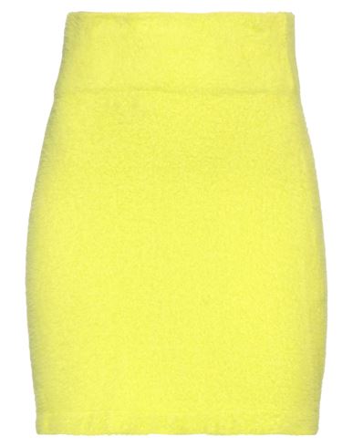 Kenzo Woman Mini Skirt Acid Green Size M Polyamide