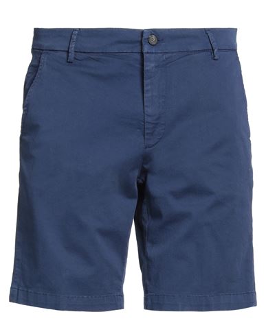 Mp Massimo Piombo Man Shorts & Bermuda Shorts Blue Size 34 Cotton, Elastane